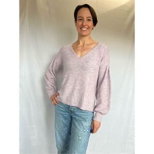 Charlotte Russe Pleated Drop Sleeve Open Back Sweater size S